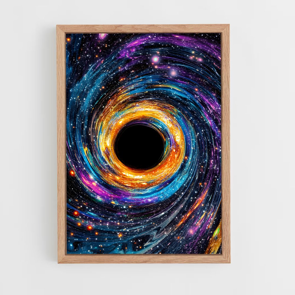 Poster envoûtant d'un trou noir (vue 4)